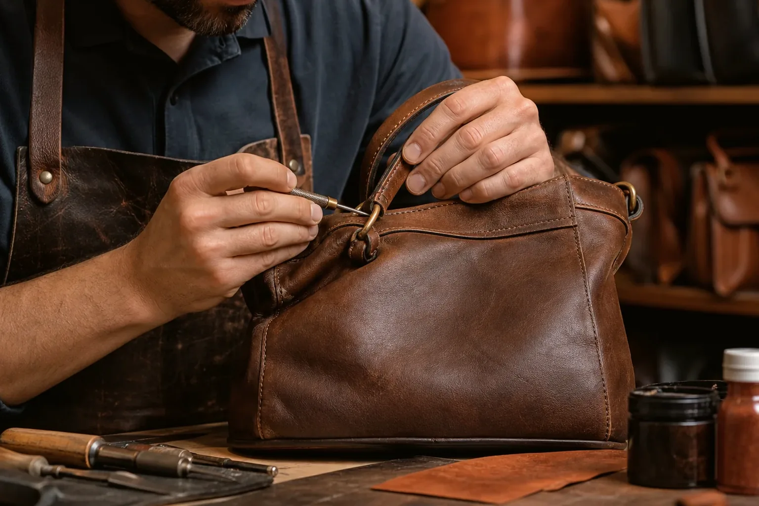Reforma de bolsas de couro em Santa Bárbara d'Oeste